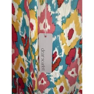 Dear Scarlett Multicolor Geometric Woven Kimono Top 100% Rayon One Size